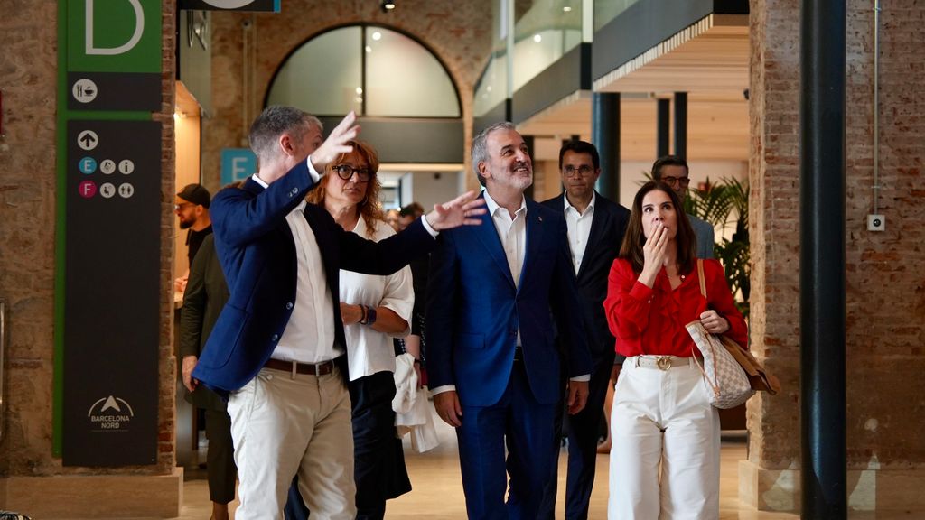 El alcalde de Barcelona, Jaume Collboni, en la inauguración de la nueva Estació del Nord
