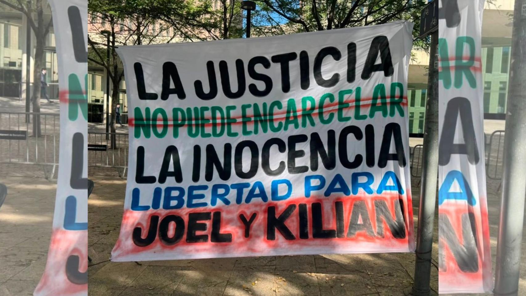 Los vecinos de Zona Franca piden libertad para Joel y Kilian