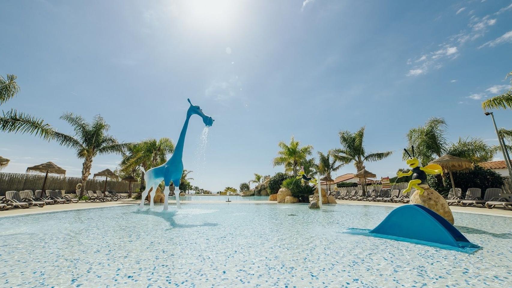 Parque acuático del camping