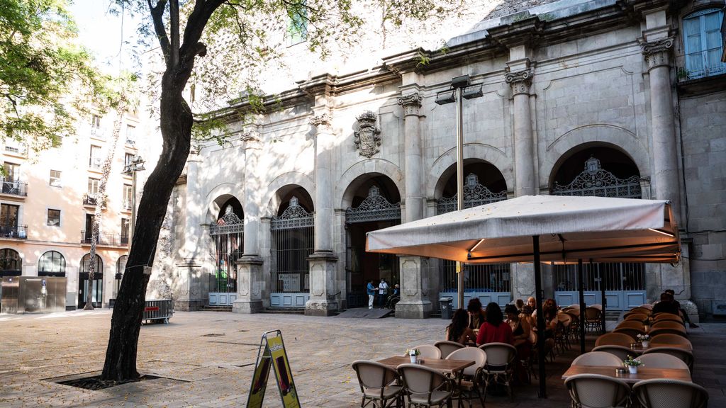 Un dels bars afectats a la Plaça de Sant Agustí