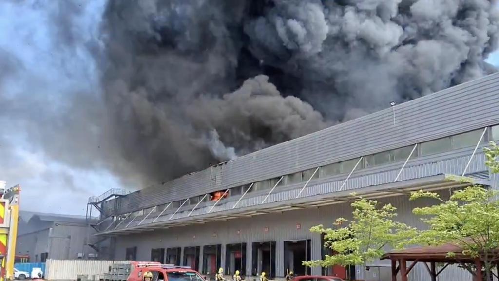 Incendio en Santa Perpètua de Mogoda