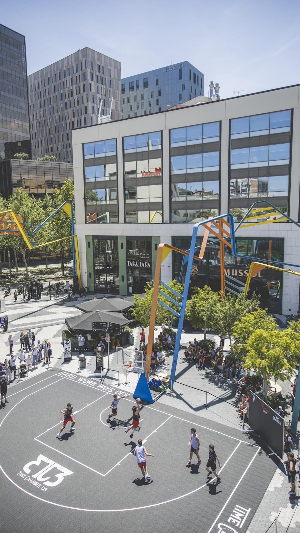 Edició anterior de 3x3 al Centre Comercial Westifield Glòries