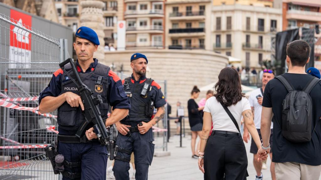 Mossos d'Esquadra a la Sagrada Família