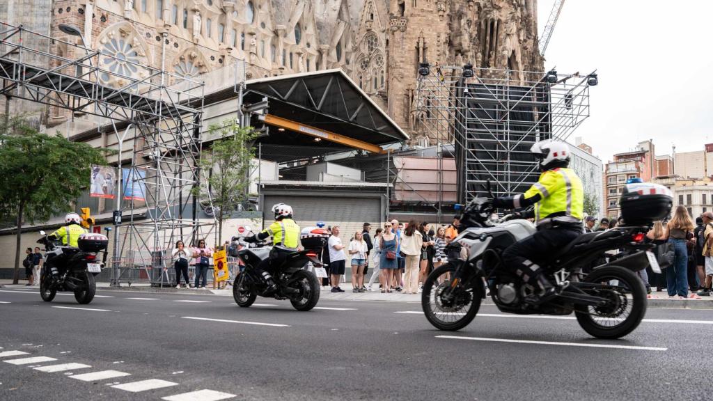 Dispositiu dels Mossos a la Sagrada Família
