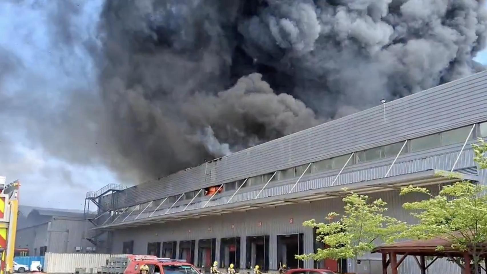 Incendio en Santa Perpètua de Mogoda