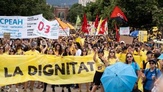 Manifestación de educación