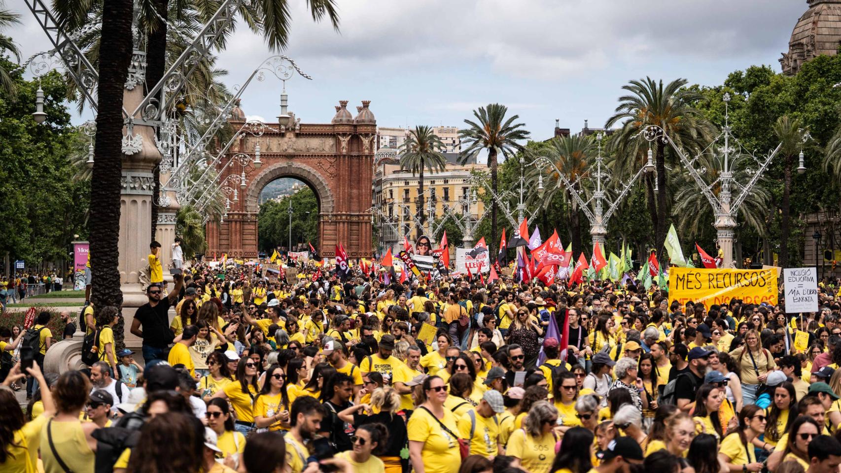 Manifestación de educación