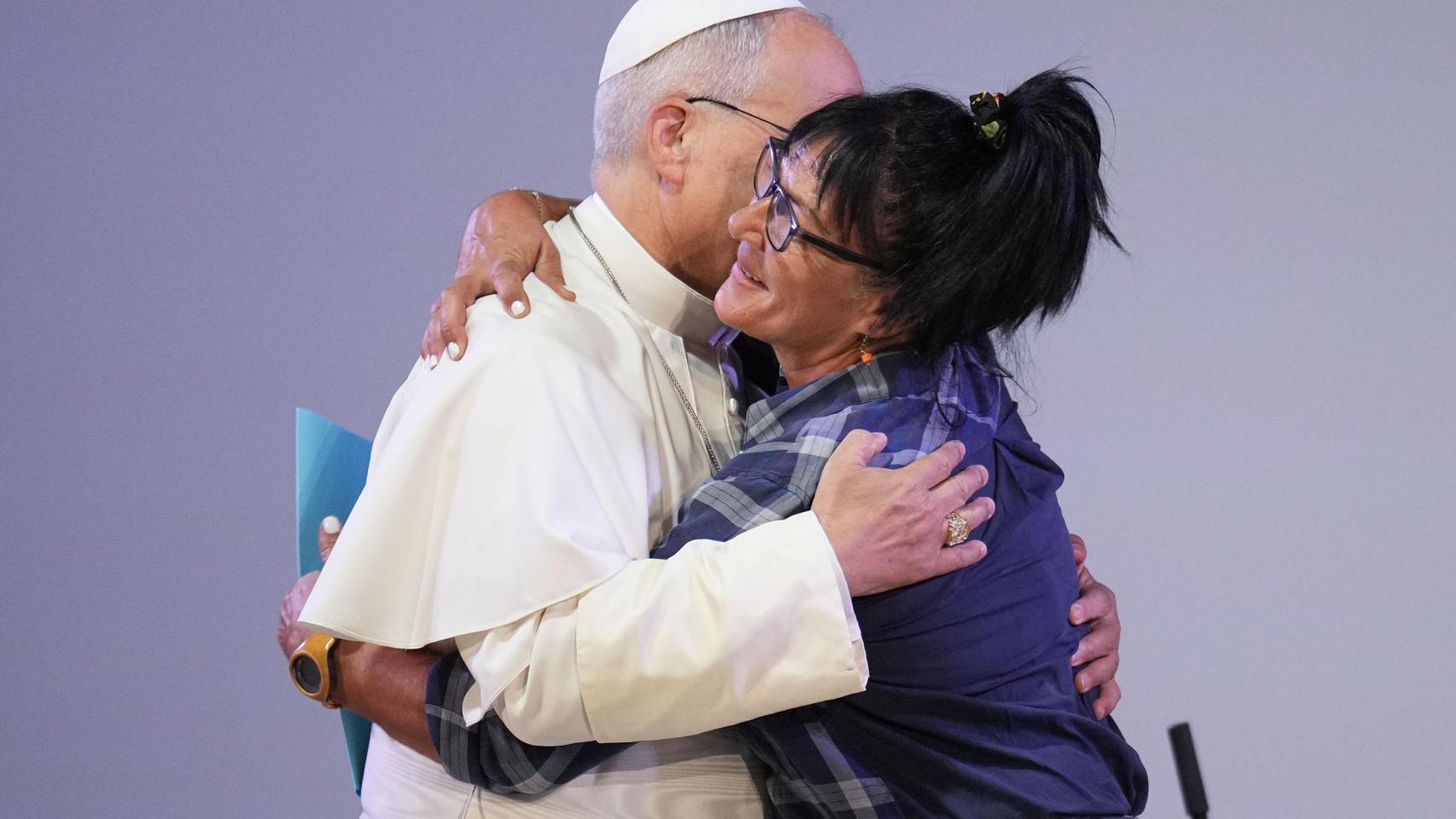 El Papa León XIV durante su visita a Brians 1