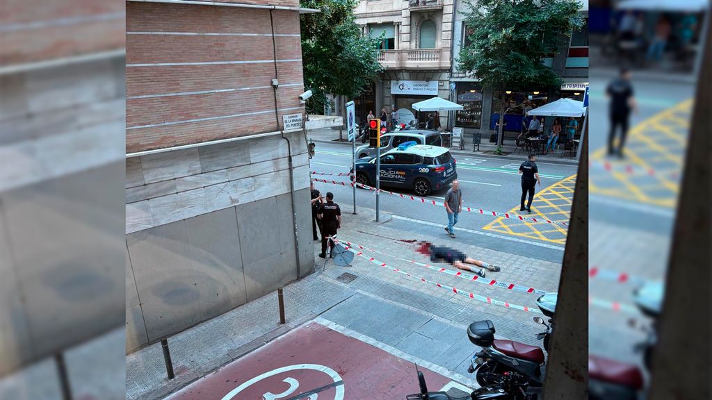 Imatge del tirotejat aquest dimecres al carrer Balmes de Barcelona
