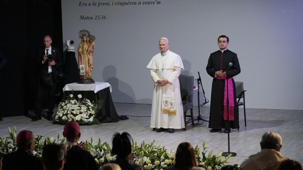 El Papa Lleó XIV durant la seva visita a Brians 1