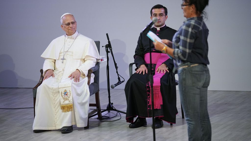 El Papa Lleó XIV durant la seva visita a Brians 1