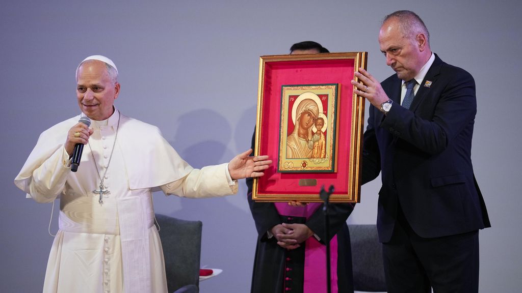 El Papa Lleó XIV durant la seva visita a Brians 1