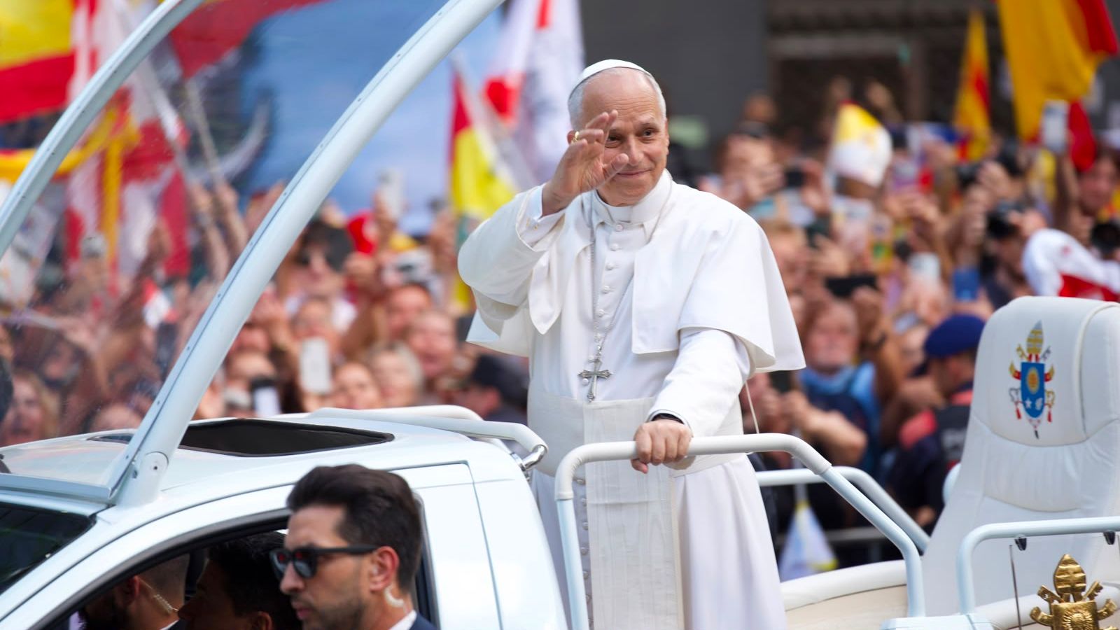 El Papa León XIV, durante su visita a Barcelona